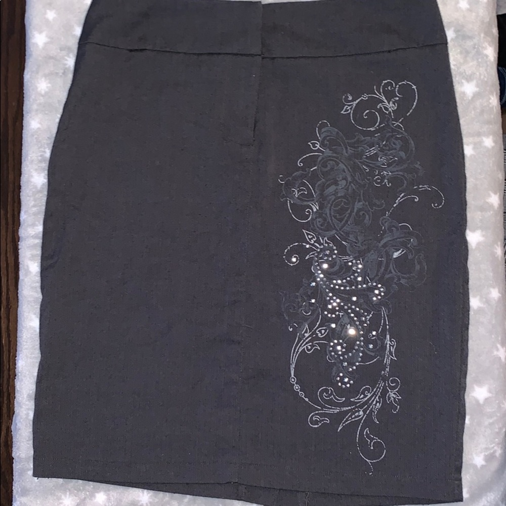 Knee length skirt